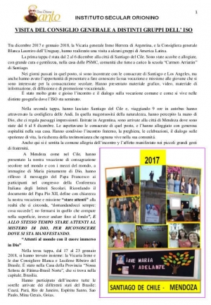 Visita del Consiglio Generale a distinti gruppi dell’ ISO